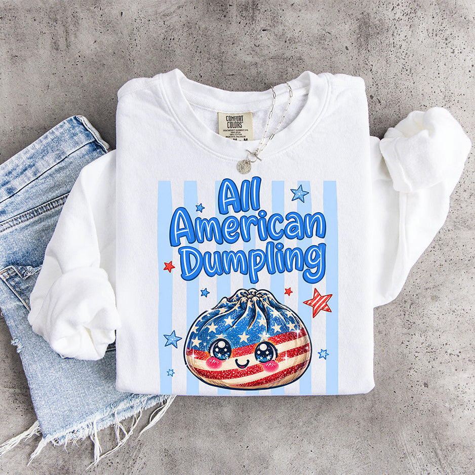 All-American Dumpling Graphic – Cute Patriotic July 4th