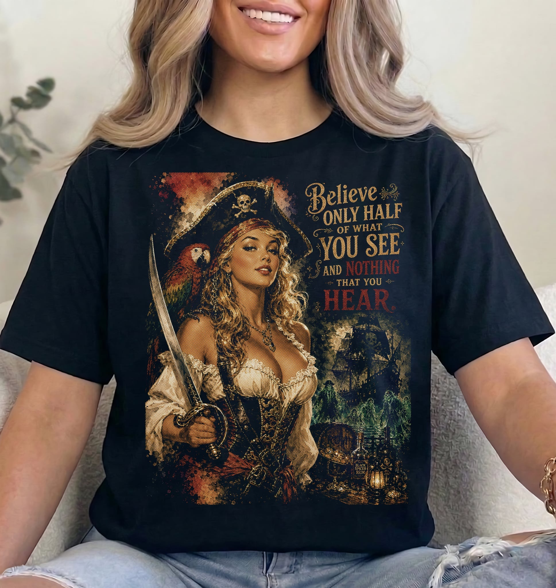 Limited Edition Haunted Pin-Up Collection – Premium 9x11 Dark Halftone Halloween Designs