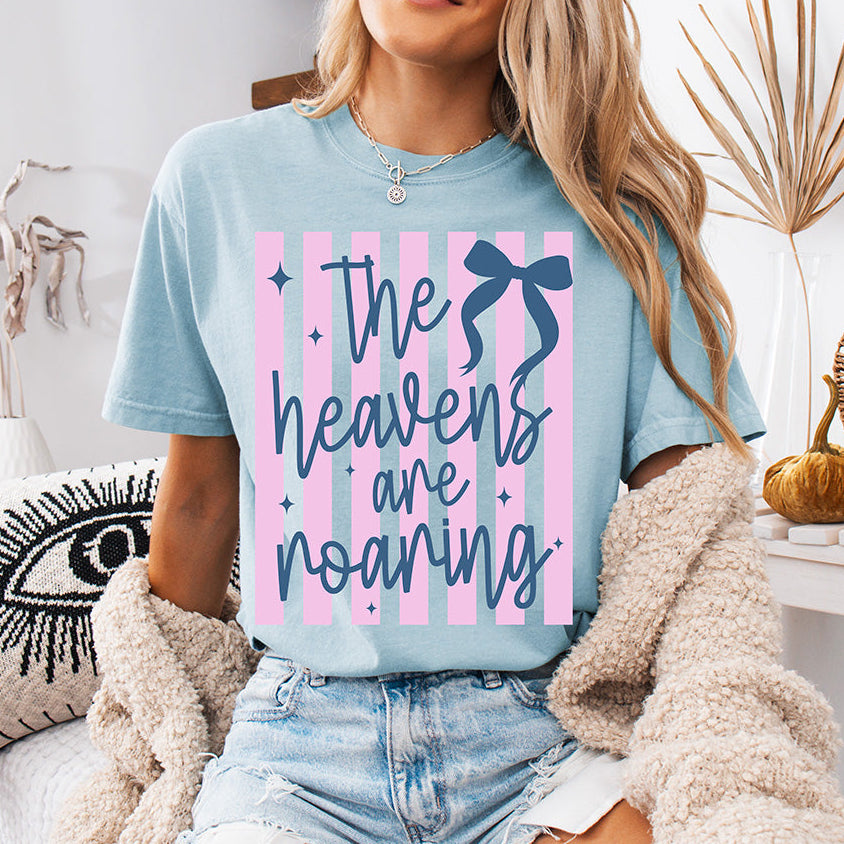 "The Heavens Are Roaring" Aesthetic Spiritual Graphic