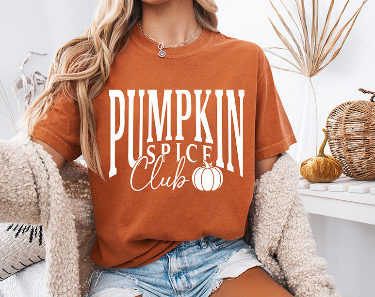 Pumpkin Spice Club DTF Transfer | Trendy Fall Pumpkin Design