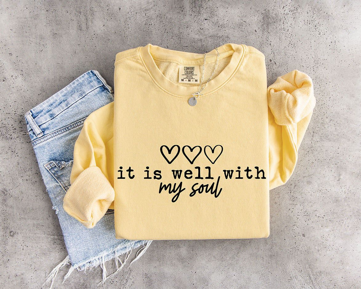 It Is Well With My Soul – Minimalist Christian Ready to Press Design