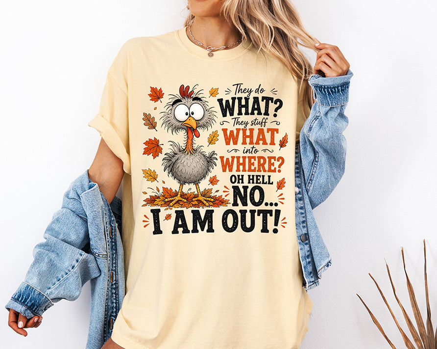 They Stuff What Into Where Turkey DTF Transfer | Funny Thanksgiving Design